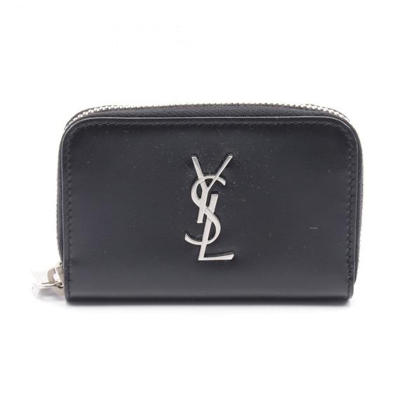 SAINT LAURENT Black Leather Wallet - Picture 1 of 5